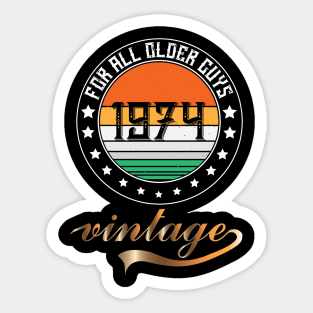 Older Guys 1974 Sticker